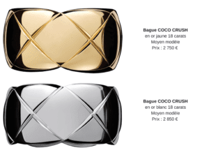 Chanel Bagues COCO CRUSH moyen modèle Esprit de Gabrielle espritdegabrielle.com