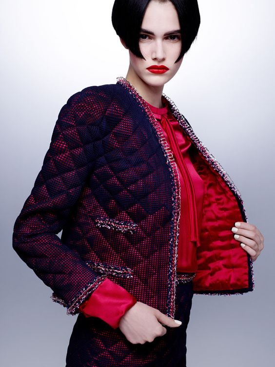 CHANEL Haute couture hiver 2015-16 tailleur 3D Esprit de Gabrielle espritdegabrielle.com