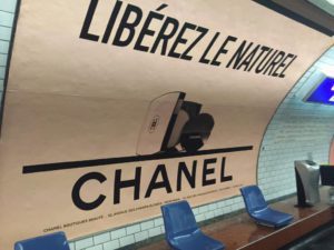 Chanel publicité métro paris Esprit de Gabrielle espritdegabrielle.com