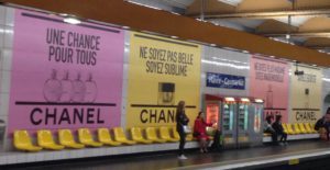 Chanel publicité metro paris Esprit de Gabrielle espritdegabrielle.com