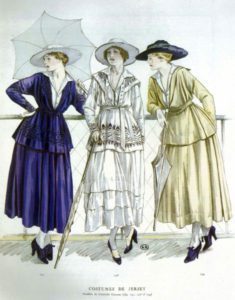 Costumes Chanel en jersey, mars 1917 Esprit de Gabrielle espritdegabrielle.com
