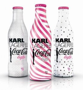 Les bouteilles de Coca-Cola light relookées par Karl Lagerfeld Esprit de Gabrielle espritdegabrielle.com