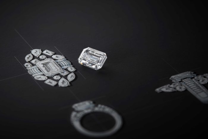 diamant taille émeraude 8,11 cts D FL (Type IIa) Chanel