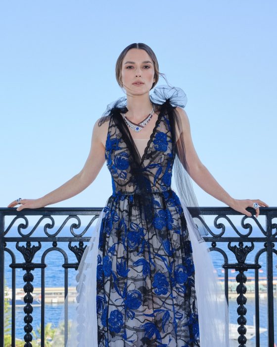 lancement de la Collection HAUTE JOAILLERIE SPORT à Monaco, CHANEL a organisé un dîner de gala au casino de Monte-Carlo en présence de Keira Knightley