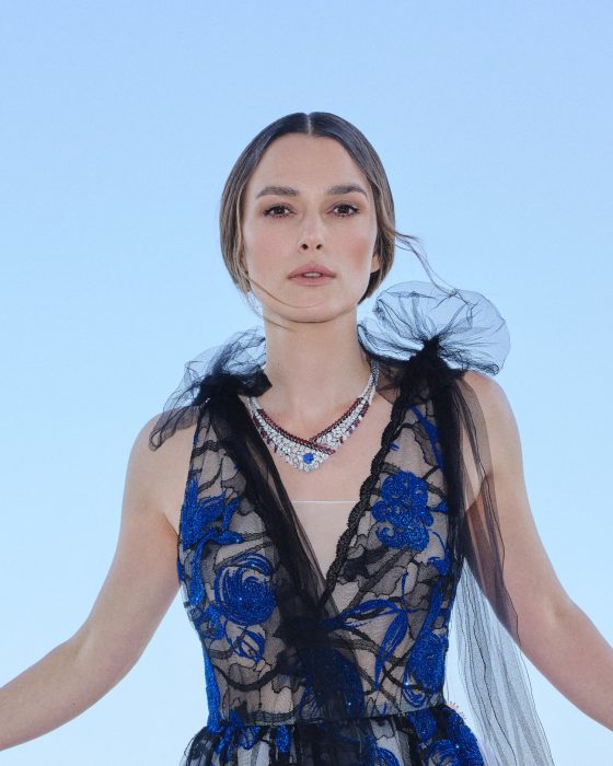 Keira Knightley lors du lancement de la Collection HAUTE JOAILLERIE SPORT à Monaco par CHANEL 